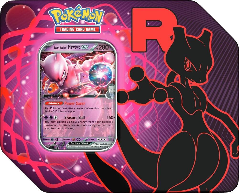 Team Rocket Mewtwo Ex Tin